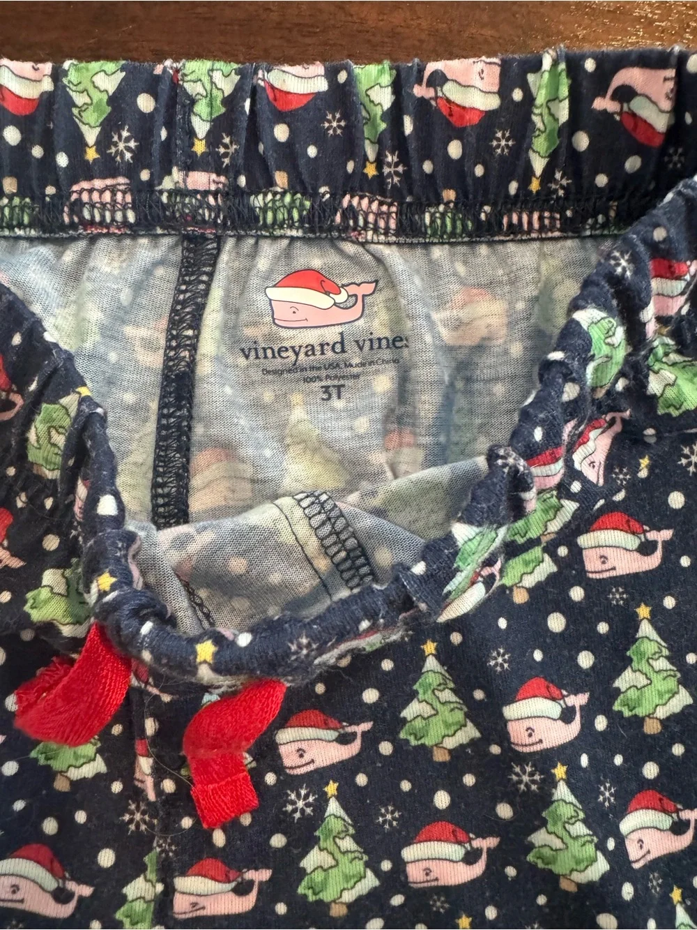 Vineyard Vines Navy Christmas Pajamas